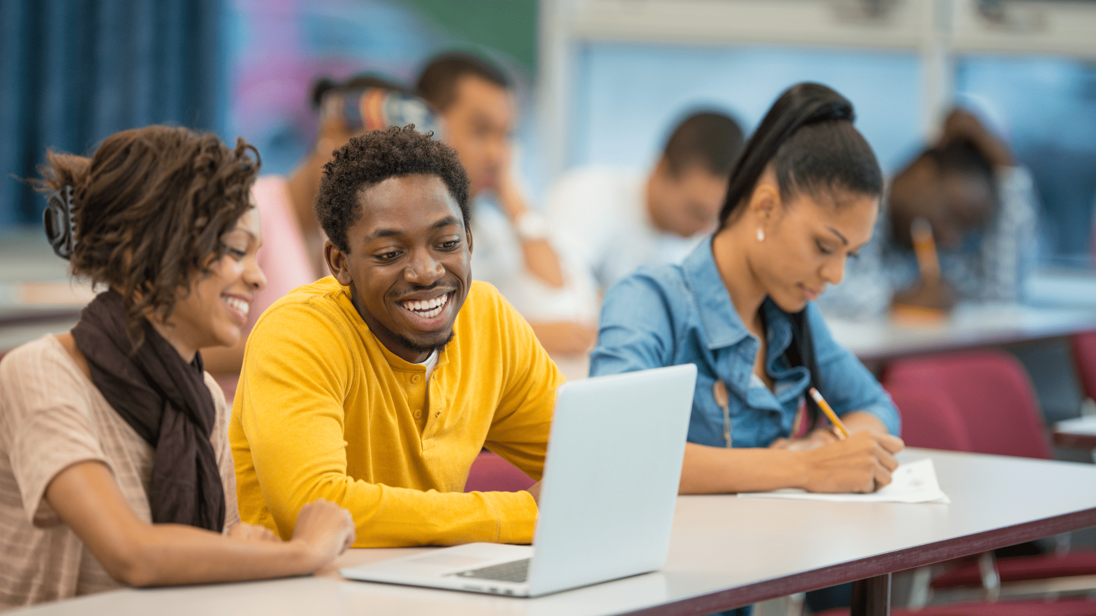 A group of medical students studying for the USMLE Step 1.