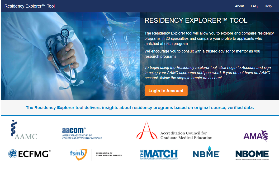 AAMC residency explorer