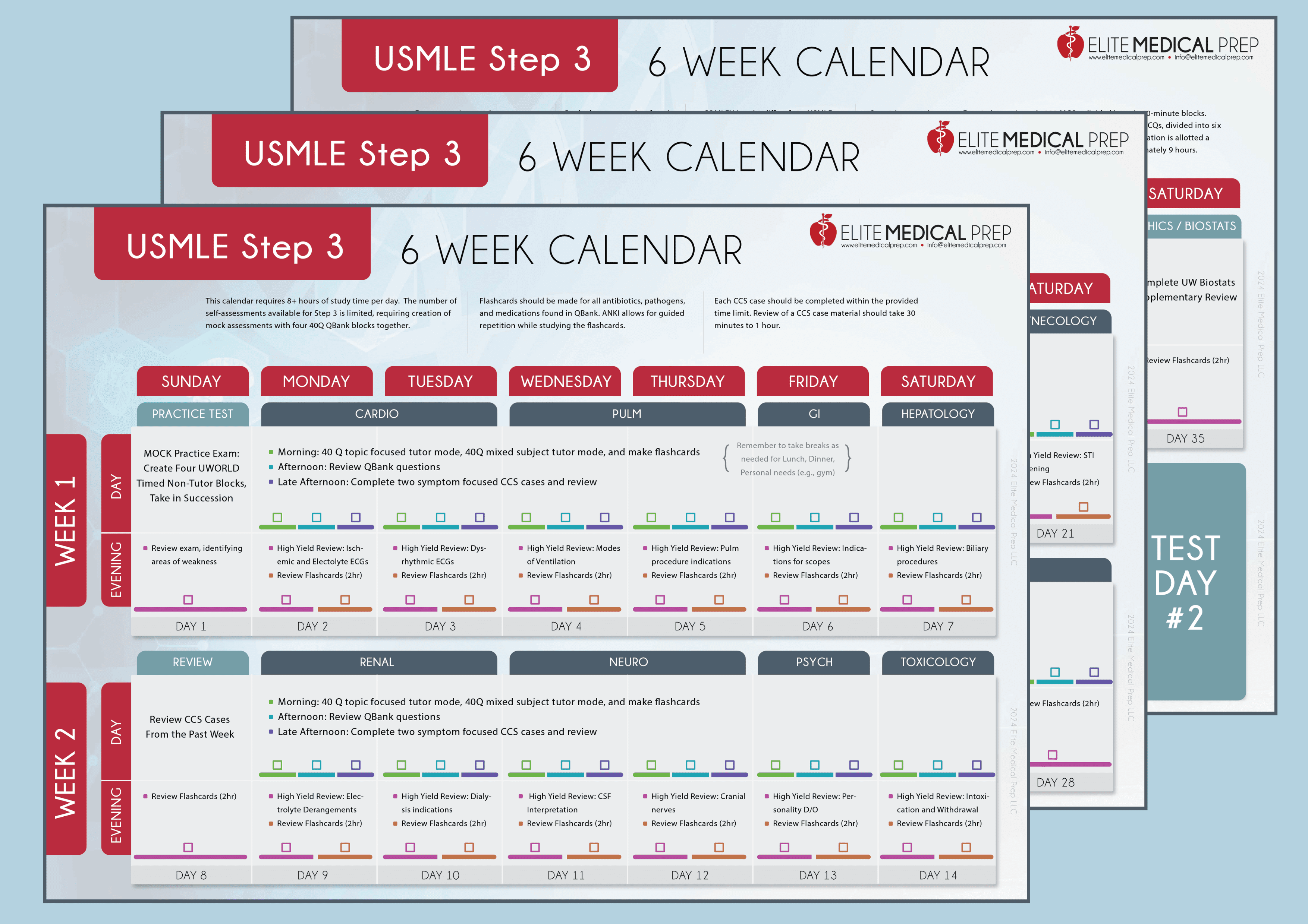 USMLE Step 3 <br>6-Week Study Planner
