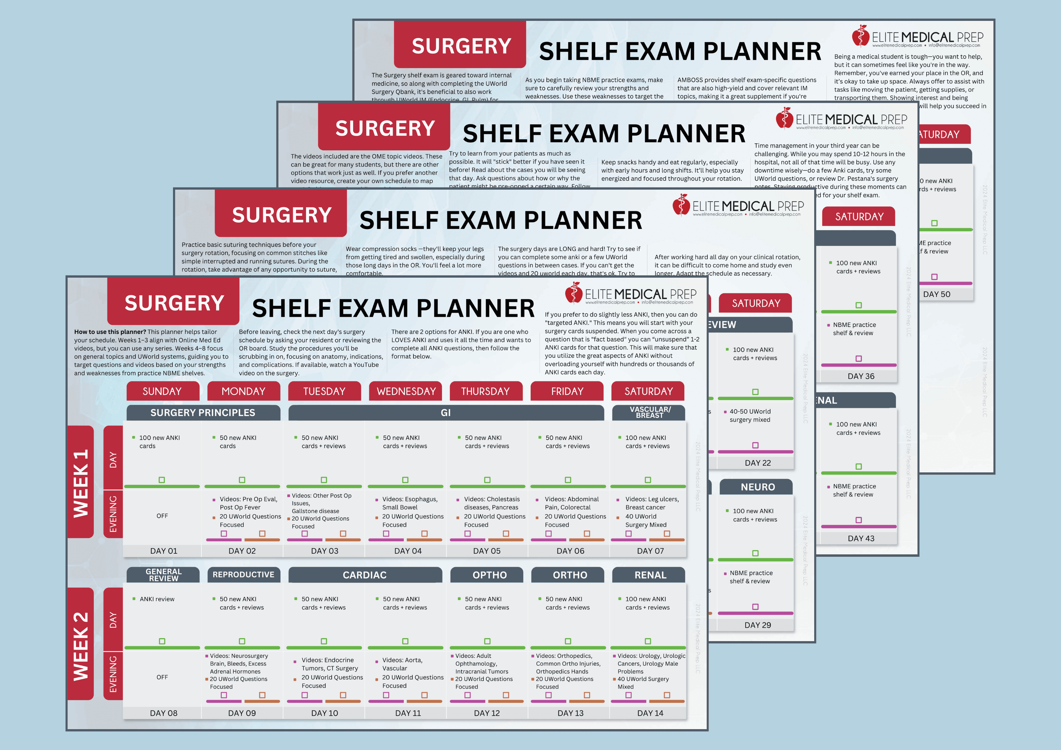 Surgery Shelf Exam Study Plan